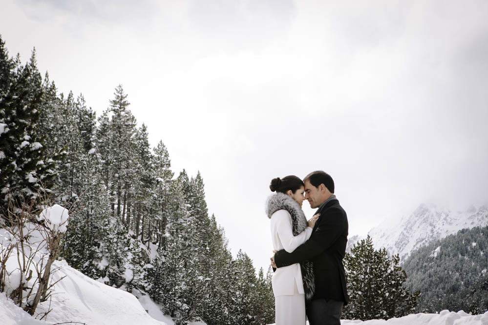 boda en la nieve