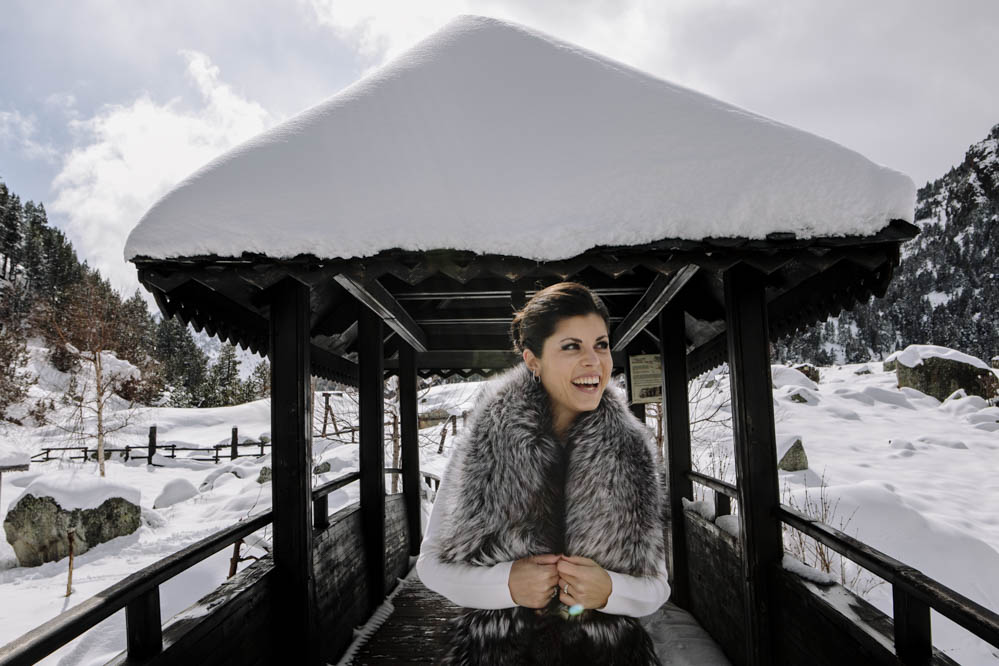 Novia en la nieve