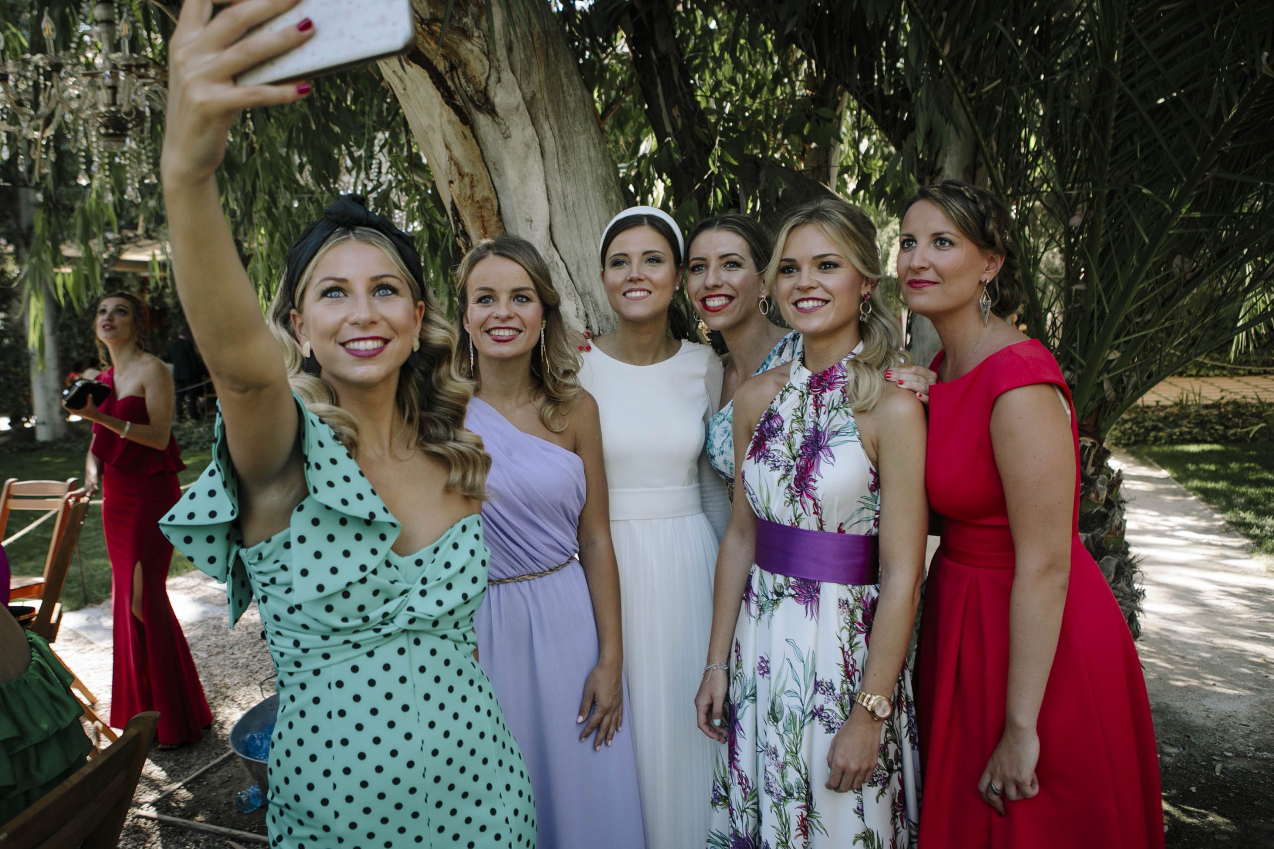 amigas de la novia selfie