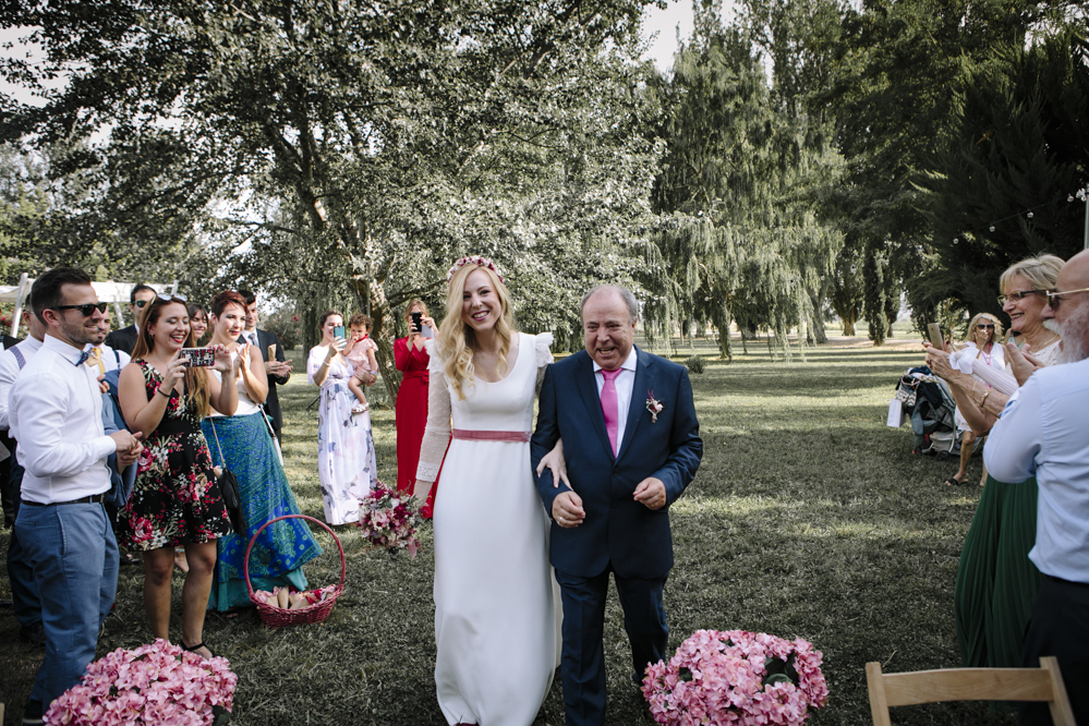 llegada novia y padrino