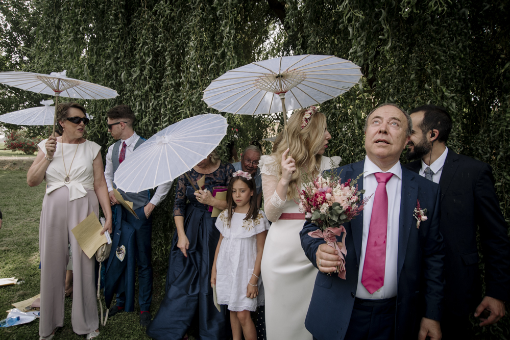 boda y lluvia