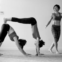 fotografía clase de yoga