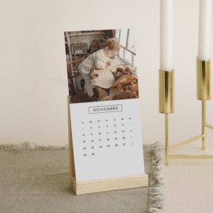 calendario madera