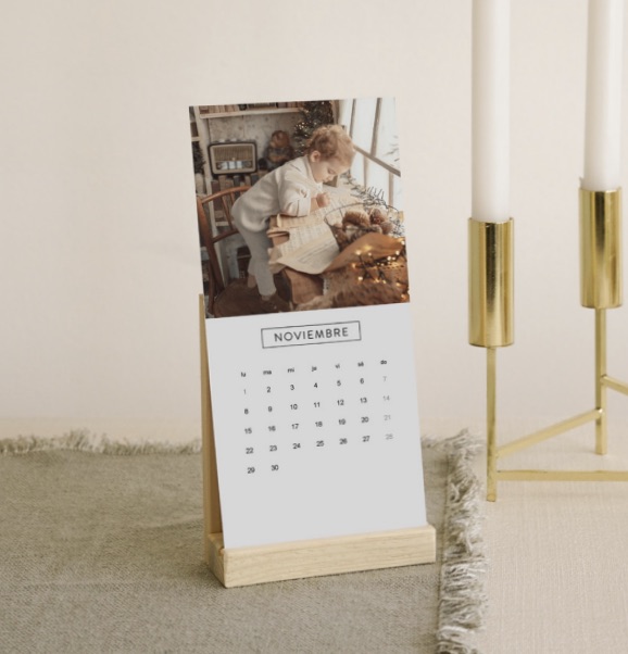 calendario madera